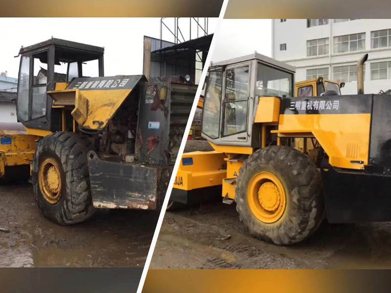 壓路機(jī)噴漆